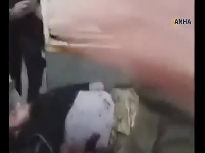 Turkish mercenaries exchange fire in the city of Al-Bab after an explo