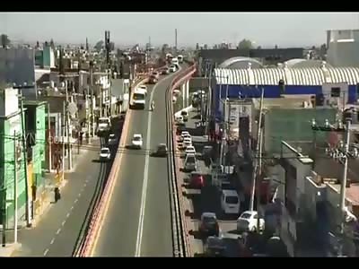 CCTV.MEXICO motorcycle accident on Blvd.