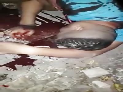 Murdered man with head shot