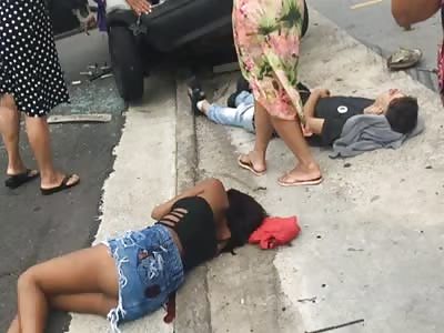 Young Woman Flies out of an SUV (CCTV & Aftermath)