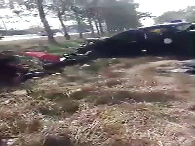 bus accident vs patrol car