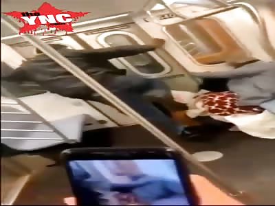 Disturbing Video Shows Man Kicking Elderly Woman in Face on NYC Subway