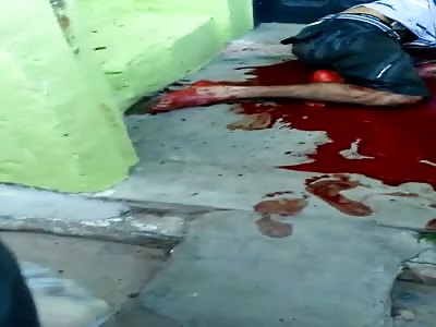 man killed with a machete