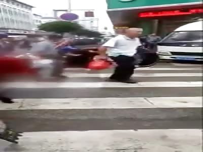 Stabbed to Death in Public Street (Action & Aftermath)