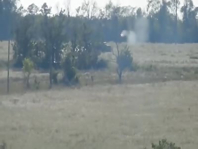 Destruction of the VSU truck from the ATGM