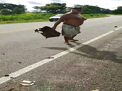 Total Carnage In What Used To Be A Car.