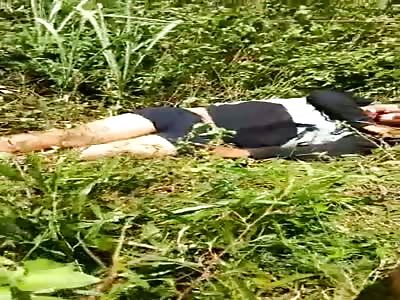 Murdered man with head shot