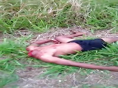 Man's Decapitated Head Flattened in the Road