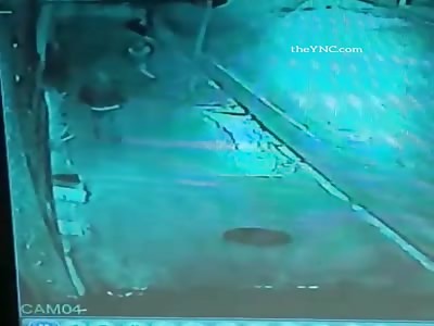 CCTV thief receives shot