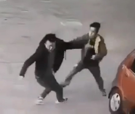 Violent and Sudden Stabbing Caught on CCTV