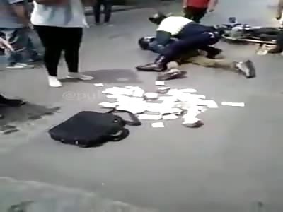 Tucuman Argentina: Motochorro who stole a bakery is caught neighbors a