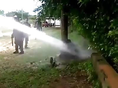 Bogota indigenous is tortured by police