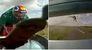 Head-On Collision (Front and Rear Ragdoll Views).