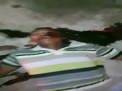 2 men killed and 1 in agony in the favelas Brazil (full video)