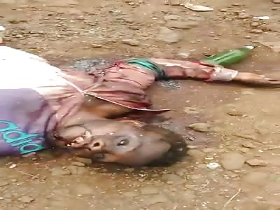 several lifeless bodies after explosion