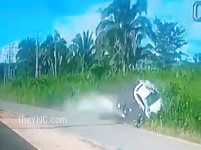  Biker hit in high speed