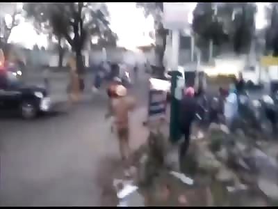 Shocking .. India police lose hand