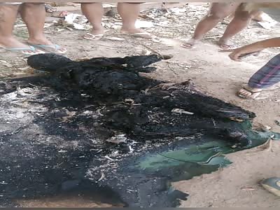 WTF.. Body fully burned