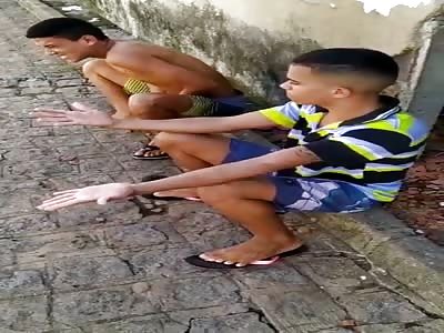 Receding accounts two young men are brutally punished 
