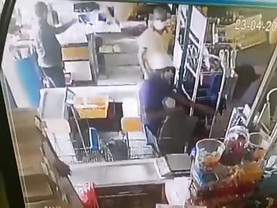 Off Duty Cop Killed in Supermarket -  CCTV & Aftermath