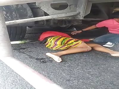 Truck-crushed accident 