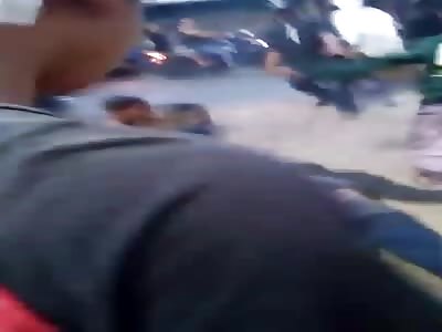 thief brutally beaten unconscious