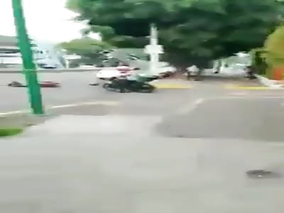 Patrol at full speed, you run two people on motorcycle!