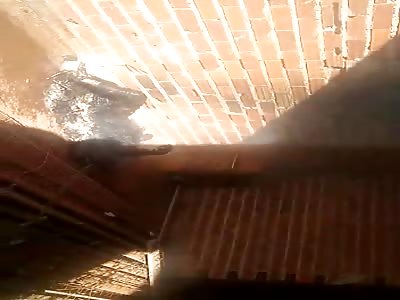 Brazil Shock. Burnt man 