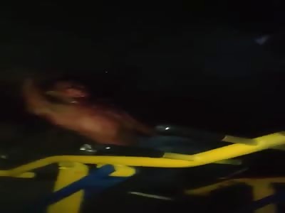 Man in agony after accident 