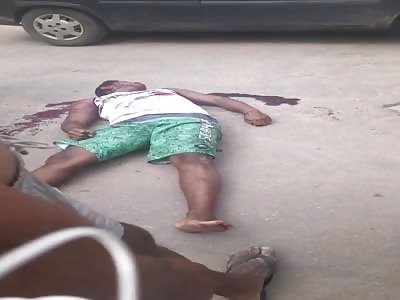 Murdered man with head shot Brazil 