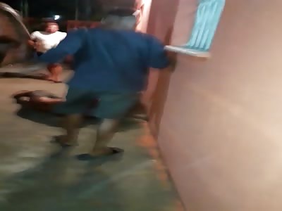 Man brutally punished By neighborhood neighbors 