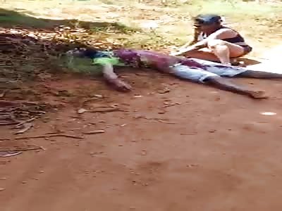 Murdered man with head shot Brazil