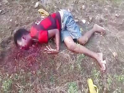 Murdered man with head shot