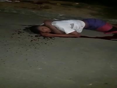 Murdered man with head shot