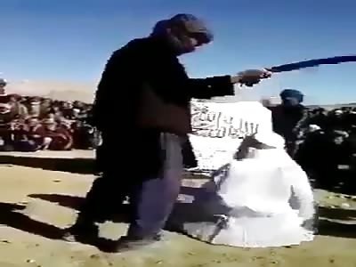 WOMAN IS PUNISHED UNDER MEDIEVAL LAWS.