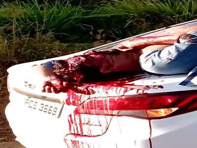 ACCIDENT  ..Homeboy Ended Up on the Trunk.