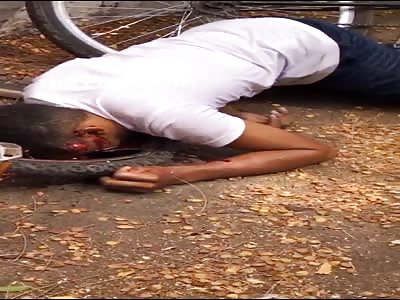 Murdered man with head shot Brazil