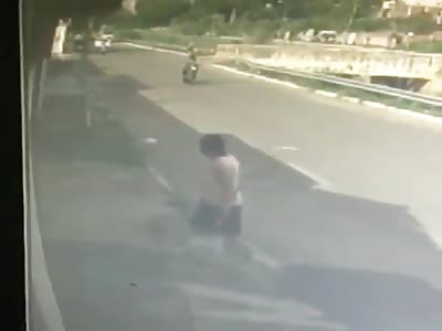 Damn...Crazy at the wheel.