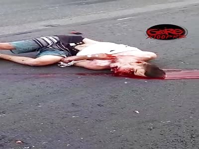 [another angle]  DANM.MOTORCYCLIST CRUSHED BY TRUCK