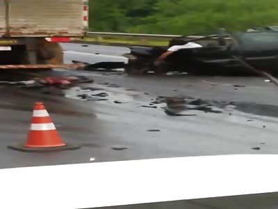 ACCIDENT  ..with fatal victim {man with mangled after being crushed by