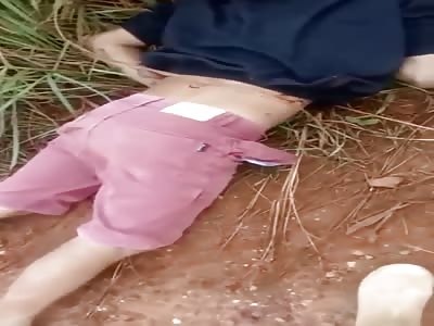 a normal day in Brazil man killed with several shots