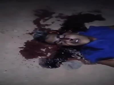 C Head exploded after being shot by firearm