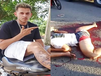 Motorcyclist Completely Fucked Up 