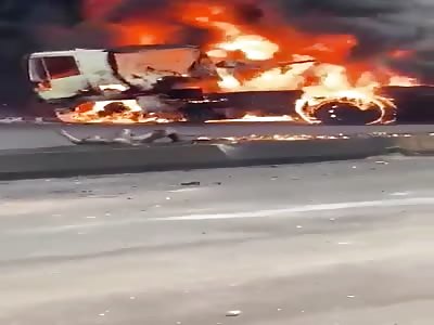 danm. man on fire after accident