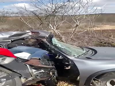 Biker and Car Stick Together 