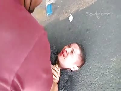 Mexico Guadalajara yesterday neighbors arrested and gave a good dose o