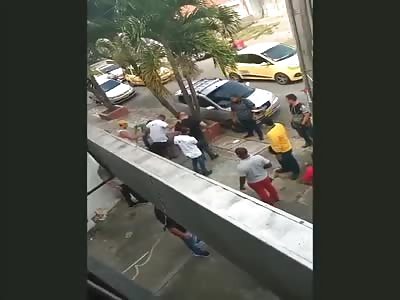 Brutally beaten thief