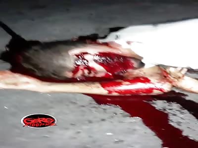 Murdered man with head shot Brazil