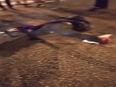 brutal accident motorcycle loses his life