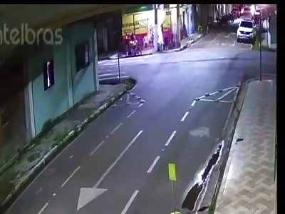 CCTV  { man is executed by hitman}